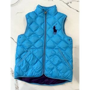 Ralph Lauren Blue Quilted Vest for Kids